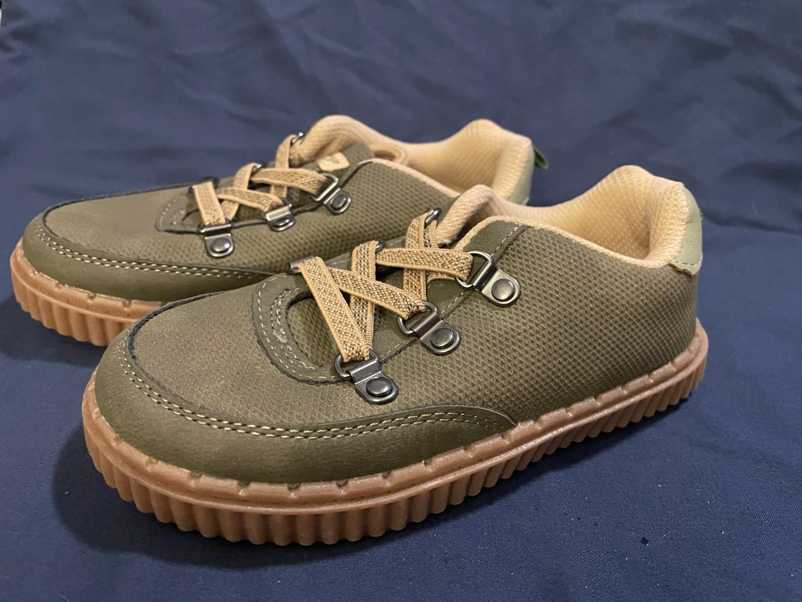 Heidy Sneaker Khaki Green gum sole kids Unisex Slip On 10m - OshKosh B'gosh