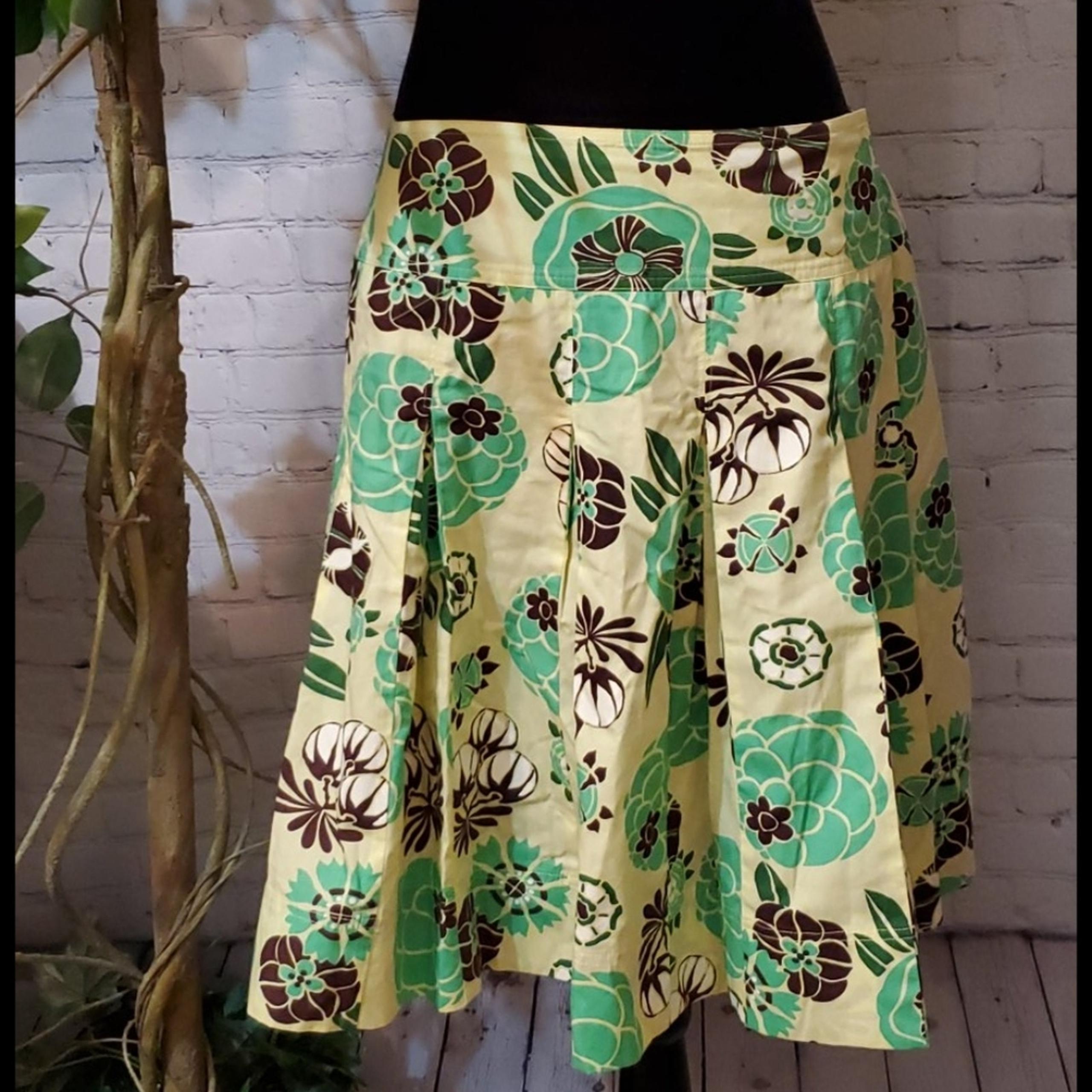 Lida Baday Pleated Floral Skirt 8
