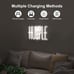 Hustle LED Neon Sign for Wall Decor, Words LED Neon Lights Party Decorations,