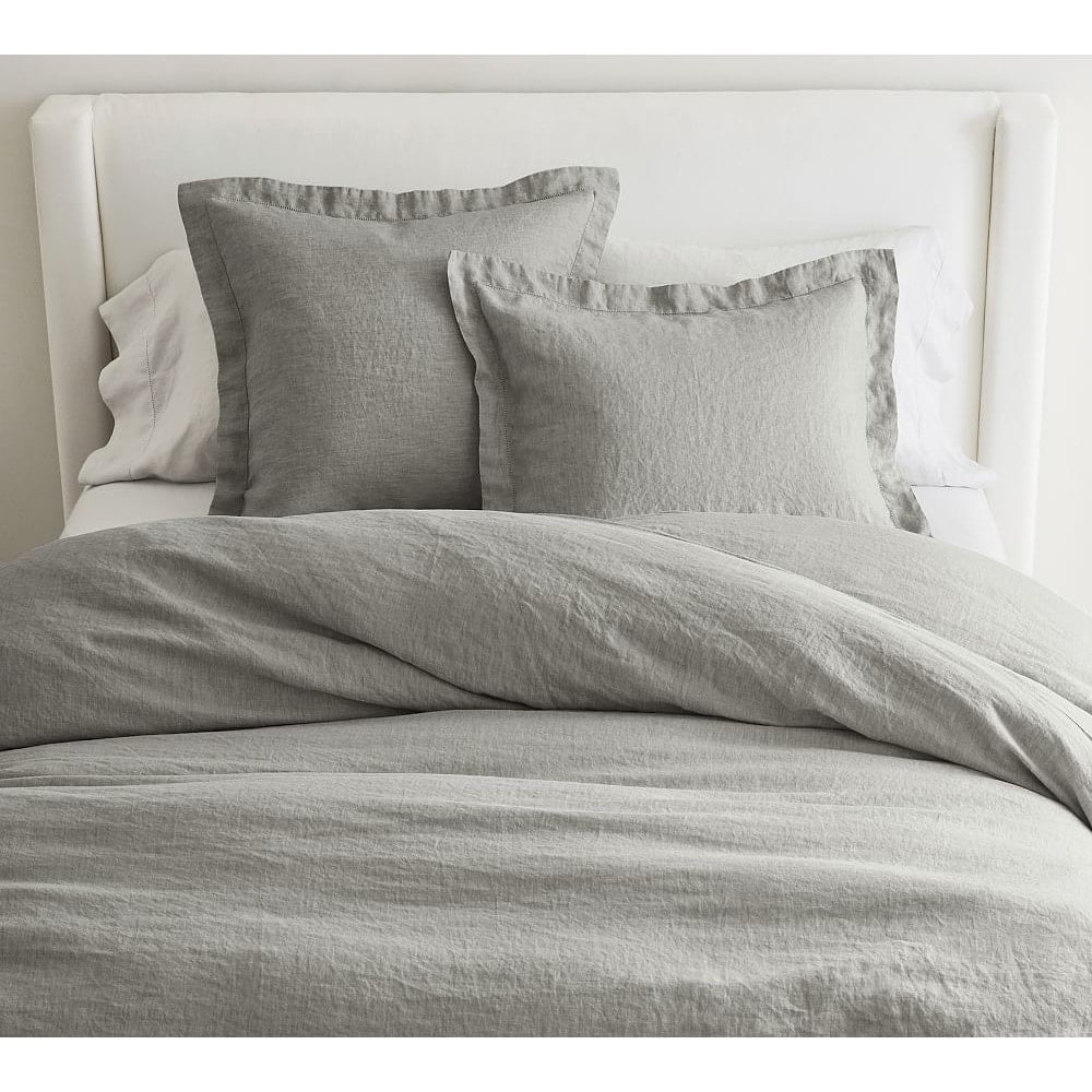 Pottery Barn Belgian Flax Linen duvet cover Flagstone Full/Queen 279