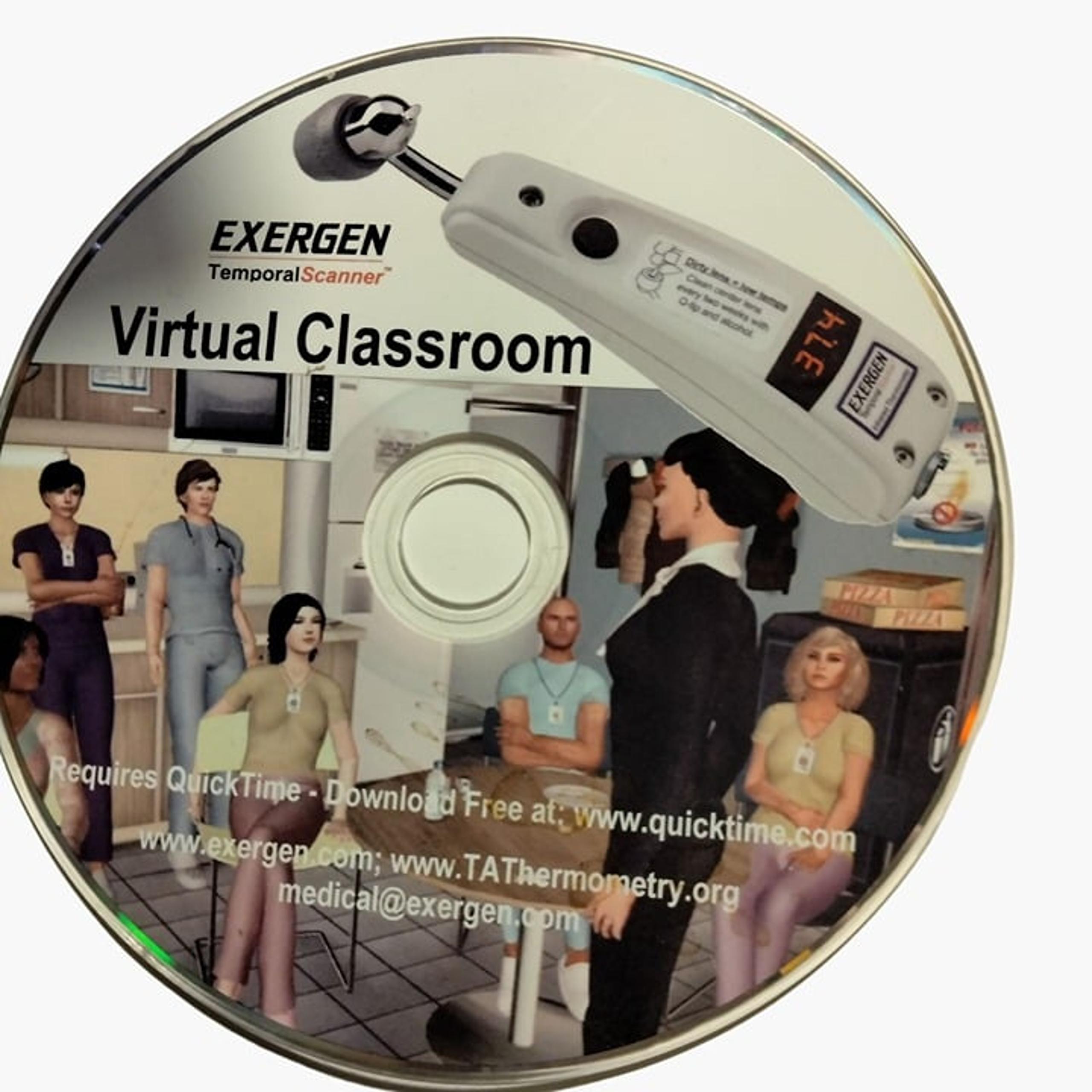 Exergen Temporal Scanner Virtual Classroom Instruction Teaching Proper Use DVD