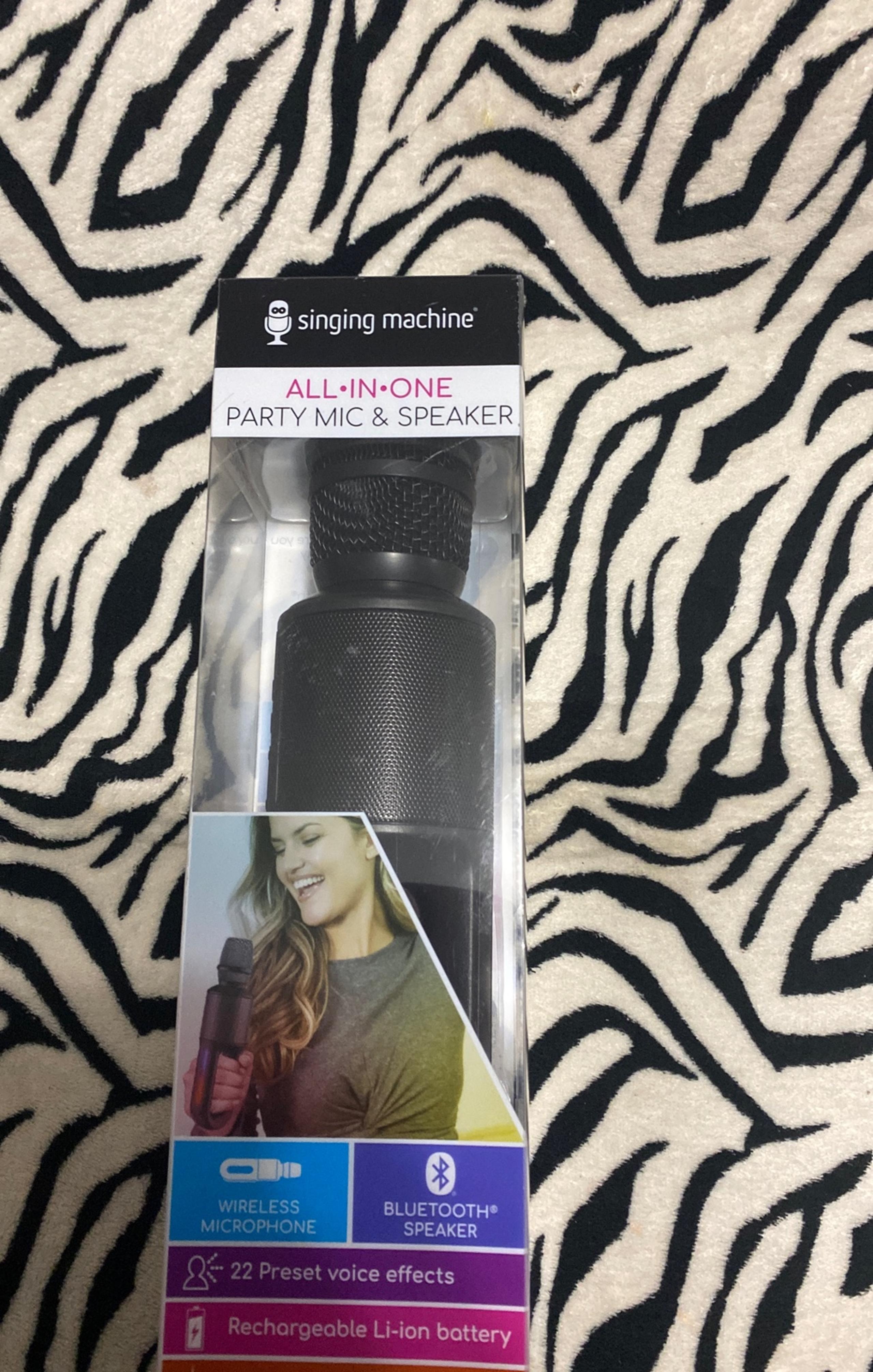 New Singing Machine All In One Party Mic And Speaker
