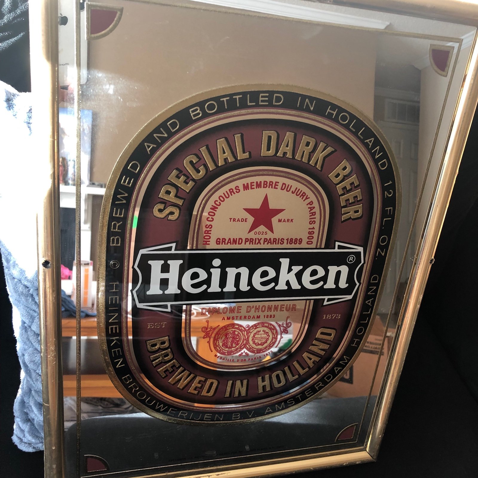 Beer wall mirror bar decor