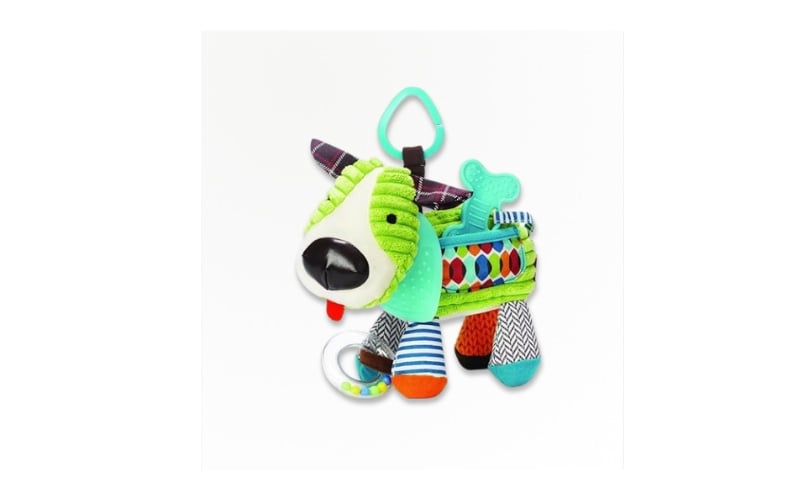Skip Hop Bandana Buddies Baby Activity and Teething Toy with Multi-Sensory Rattl