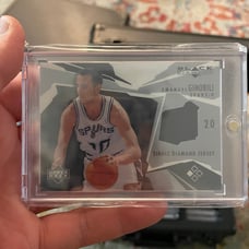 03 UD Black Diamond Emanuel Ginobili single Diamond Jersey
