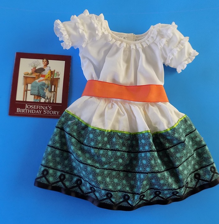 Josefina Birthday Feast Outfit Pleasant Company American Girl Doll Skirt Top Set
