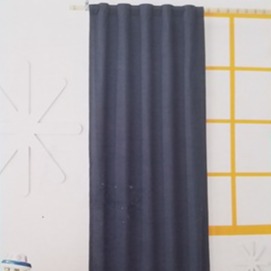 2 Pillowfort Navy Twill Blackout Window Curtain Panels (1 pair) NIP