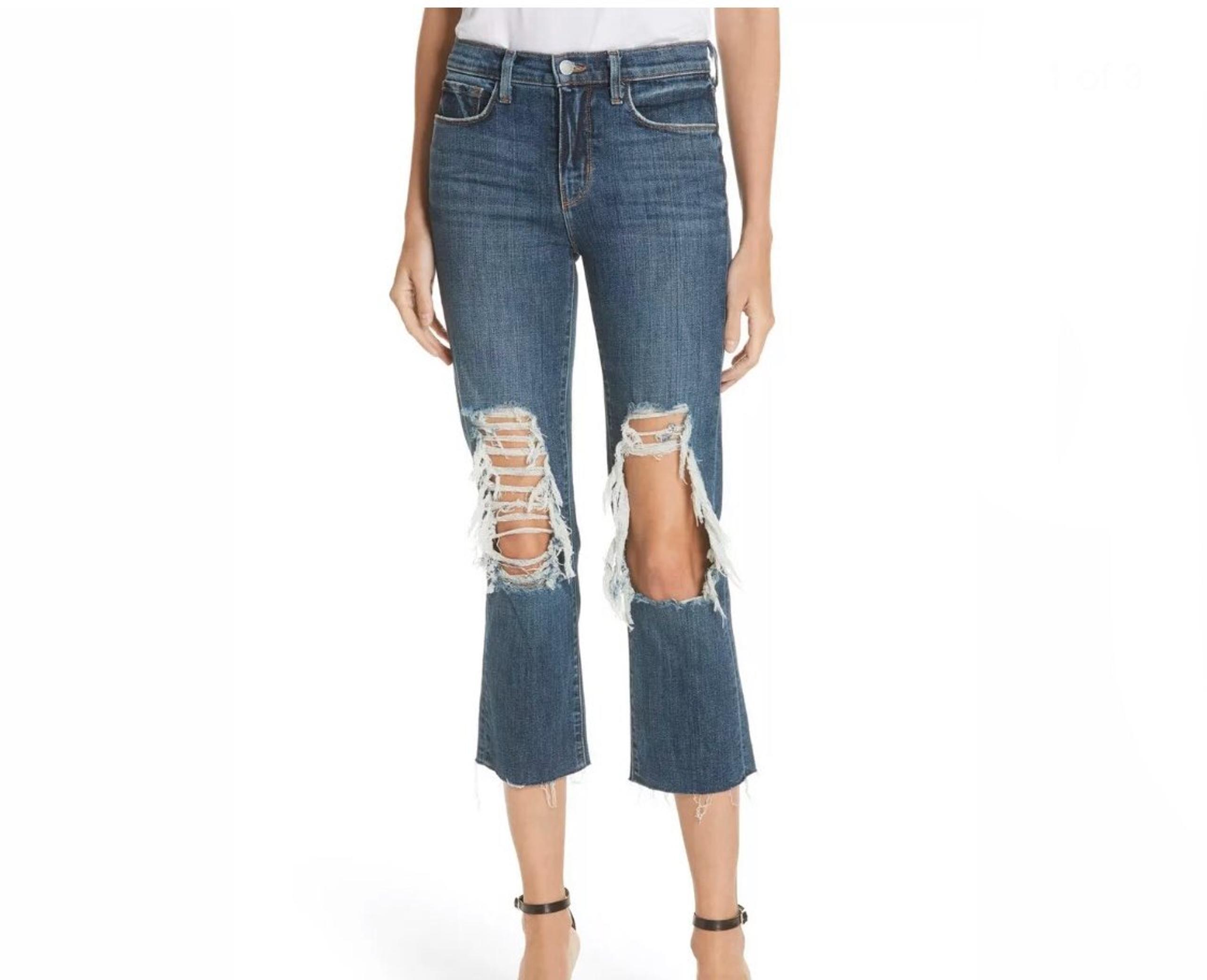 New L'AGENCE Crop Jeans