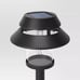 6pk Double Hood Jar Vintage Solar LED Outdoor Path Lights Matte Black