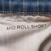 7 For All Mankind Mid Roll Pinstripe Short Size 29 OVERSIZED Fits Size 31/12 NEW