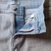 7 For All Mankind Mid Roll Pinstripe Short Size 29 OVERSIZED Fits Size 31/12 NEW