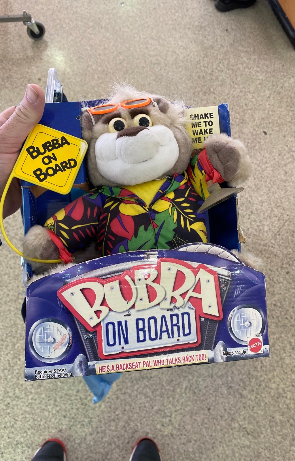 Bubba on board bear