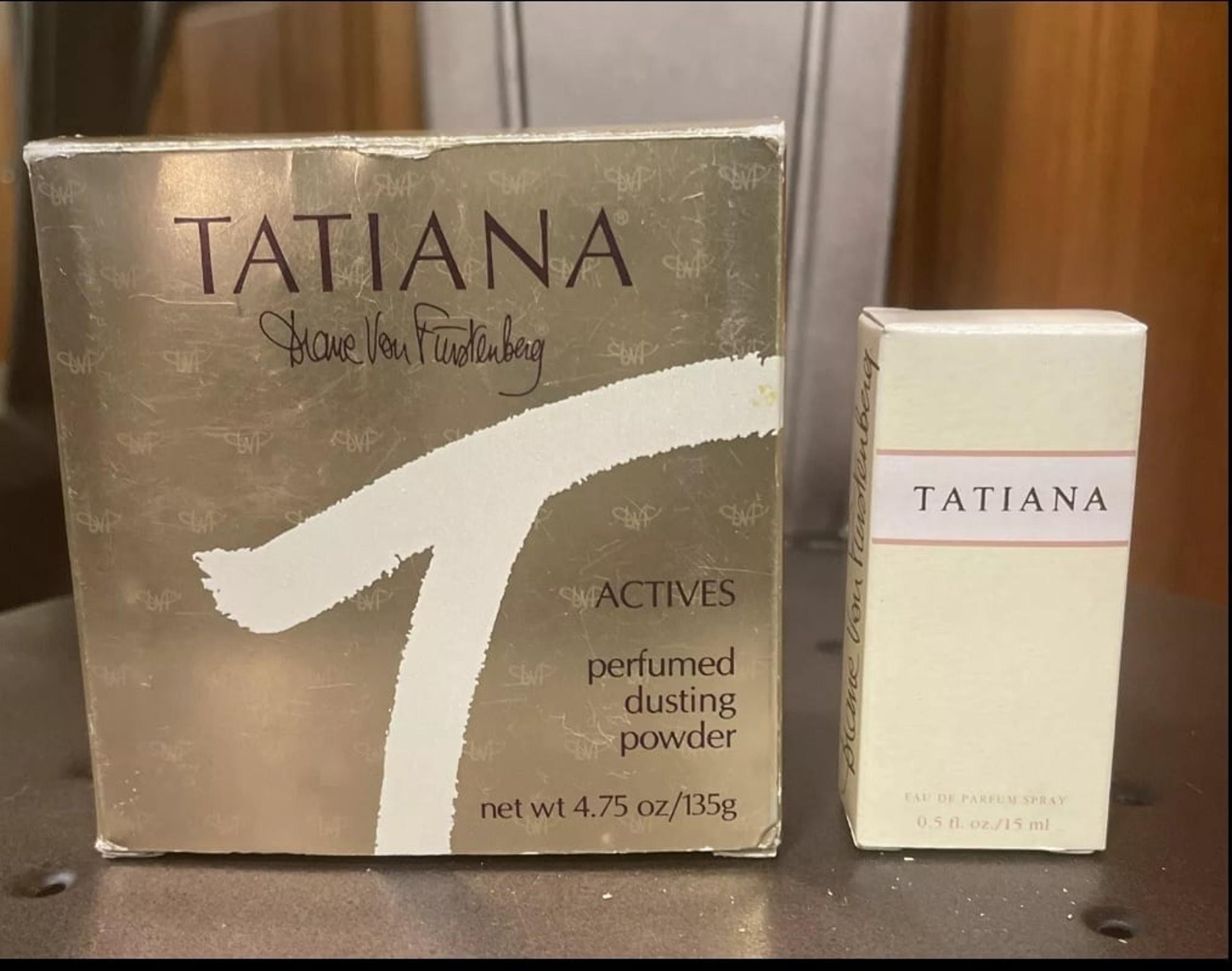 Set of Vtg Tatiana Diane Von Furstenberg Eau De Parfum Spray & Dusting Powder
