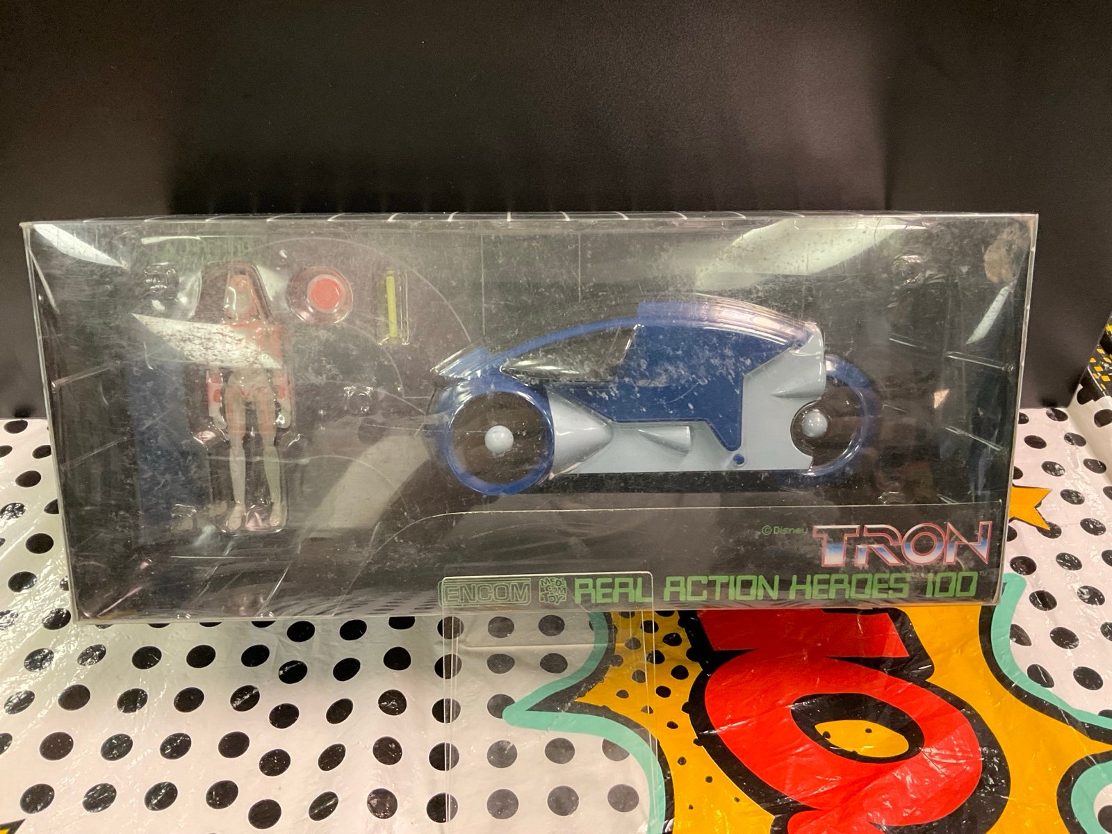 Disney TRON - Real Action Heroes 100 - Series D Sark Light Cycle (Blue) - NEW!