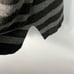 Eileen Fisher Gray & Black Stripe Long Sleeve Tunic Sweater Medium