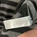 Eileen Fisher Gray & Black Stripe Long Sleeve Tunic Sweater Medium