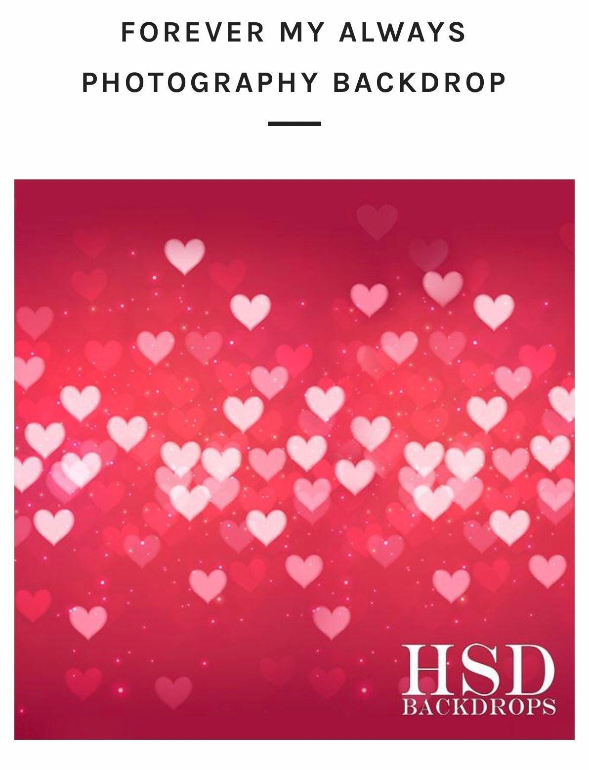 Bokeh Heart Backdrop - Hazy skies design