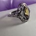 Vintage Citrine Marquis Art Deco Ring