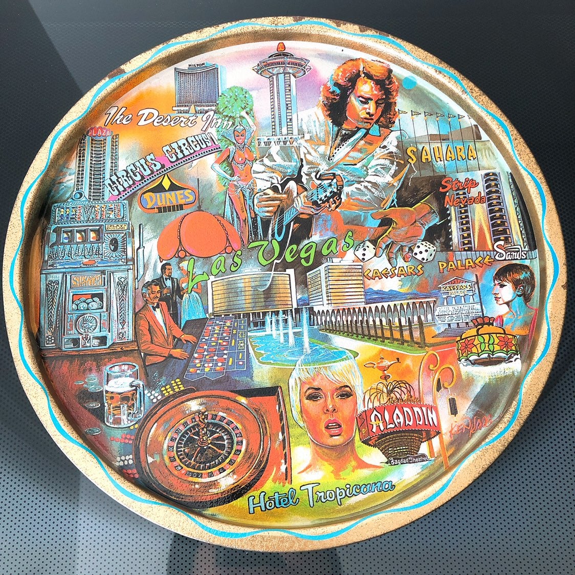 RARE VINTAGE KEN HAAG LAS VEGAS plate