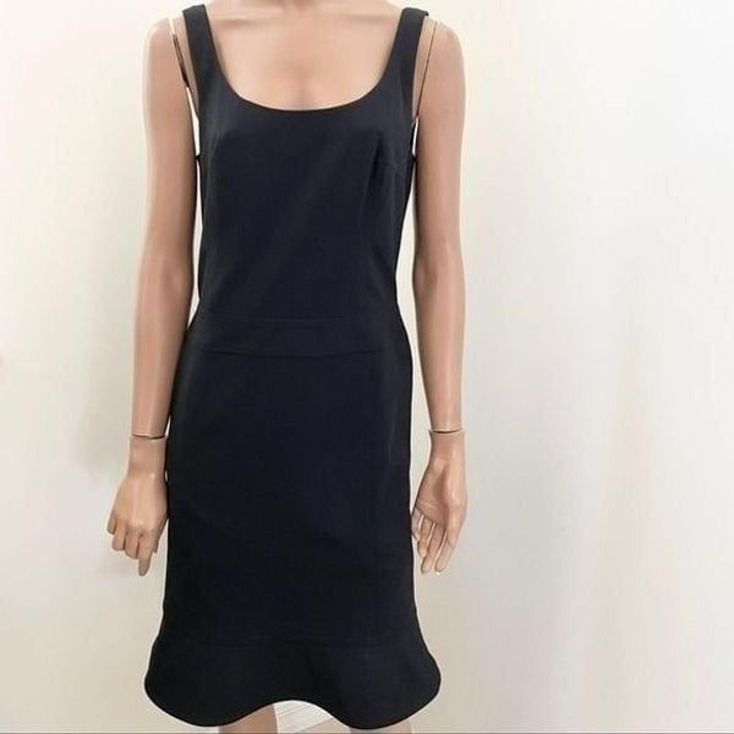 Akris Punto charcoal wool mini peplum dress 6