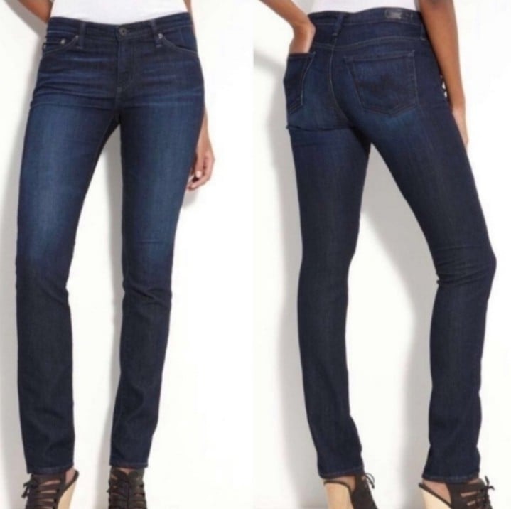 AG ADRIANO GOLDSCHMIED the Premiere Skinny Straight Jeans Size 24