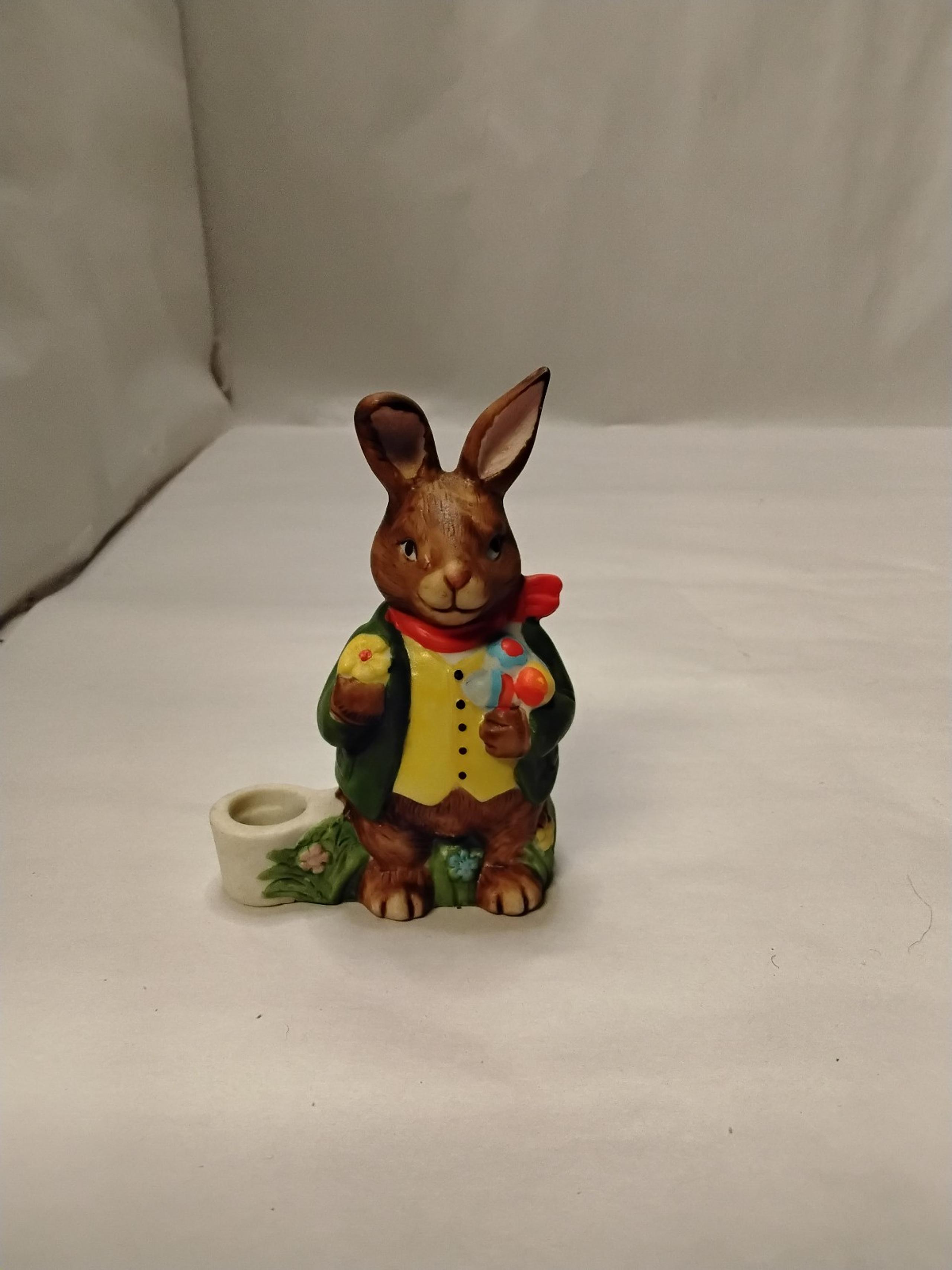Vintage Ceramic Easter Bunny Figurine Sri  Lanka
