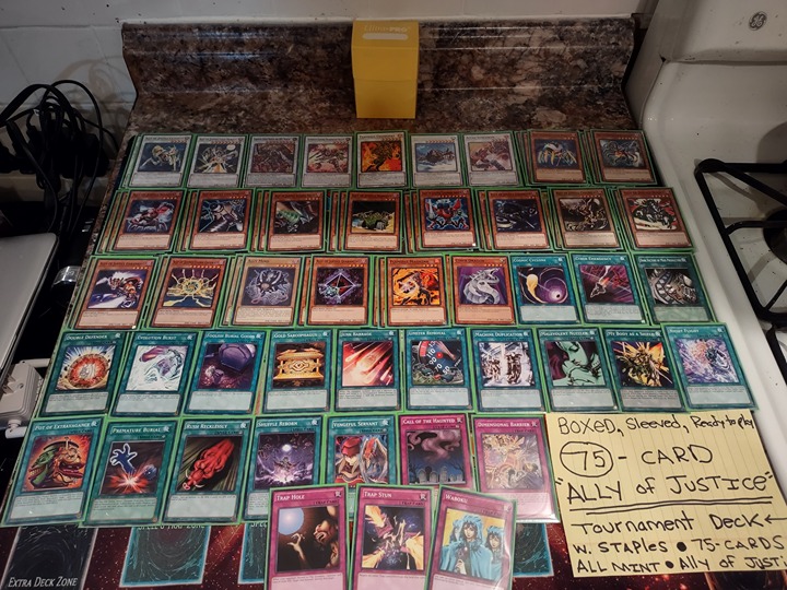 YUGIOH: 75-Card ALLY OF JUSTICE Tournament Deck - MINT BOXED! Tournament-Ready