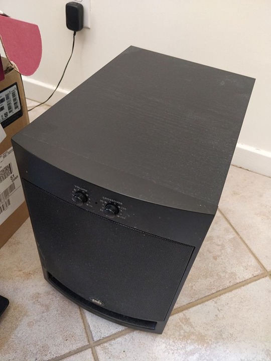 PSB SubSeries 1 Subwoofer, Black Ash
