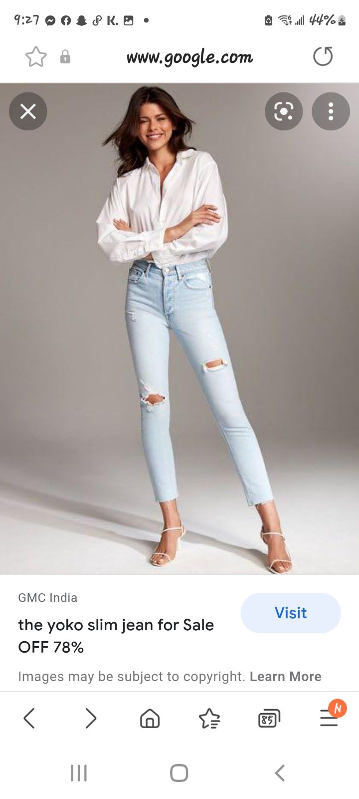 Artizia denim forum yoko highrise