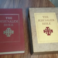 The Jerusalem Bible Doubleday 1966 Edition Hardcover Book w/Slipcase & Maps