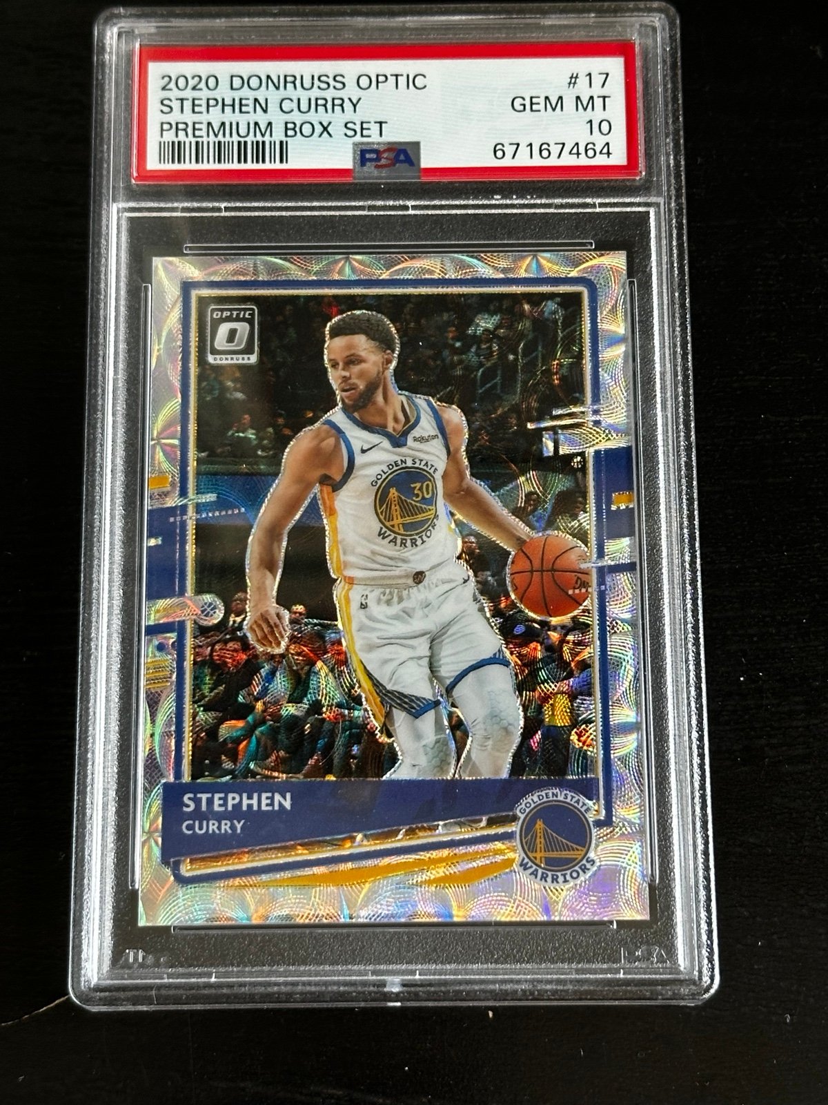 2020 Donruss Optic Stephen Curry Premium Box Set /249 PSA 10