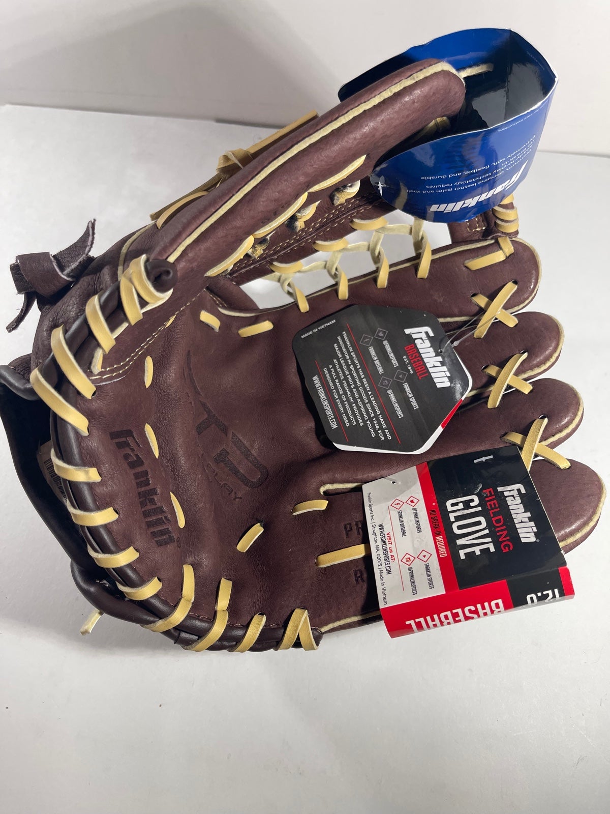 NWT Franklin 12.0 Baseball Pro Tanned Fielding Glove No Break In Required