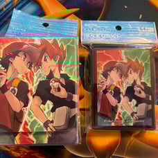 Pokemon Red vs Green Pikachu vs Eevee deckbox and card sleeves Bundle