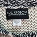 M. GIBSON Vintage Beige Tan Color Block Knit Cardigan Button Up Vest Size M/L