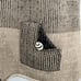 M. GIBSON Vintage Beige Tan Color Block Knit Cardigan Button Up Vest Size M/L