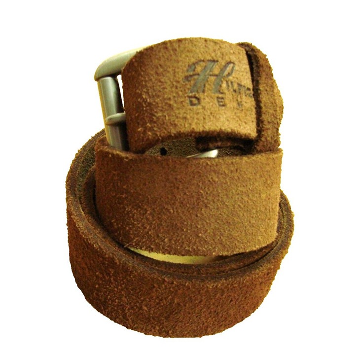 Tommy Hilfiger Denim Soft Leather Mens Size 38 Belt HT818-205 Brown Rough Style