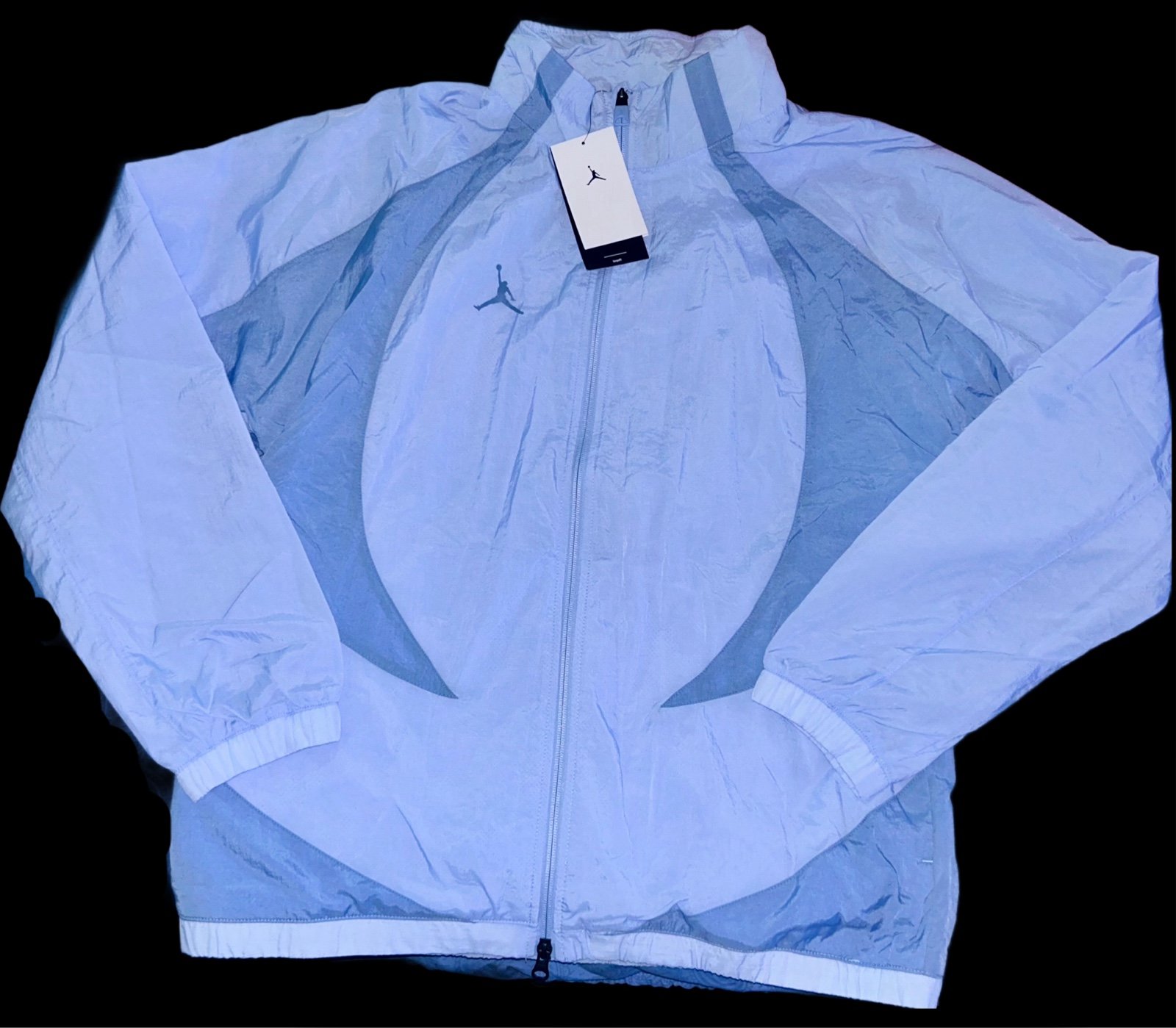 Mens Size M Nike Jordan Sport Jam Woven Colorblock Warm Up Jacket DX9367-425 UNC