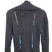 Vintage 90's Coatigan Duster Cardigan M Black Whimsical Embroidery Fairy Grunge