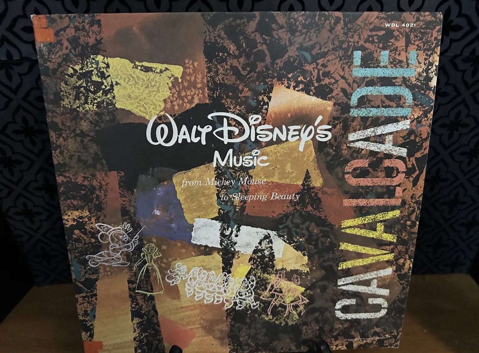 Vintage Walt Disney MUSIC CAVALCADE 1959 Disneyland Record 2-LP 30 Years EX/NM