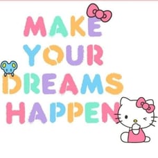 Hello Kitty, Make Your Dreams Happen Canvas Wall Art