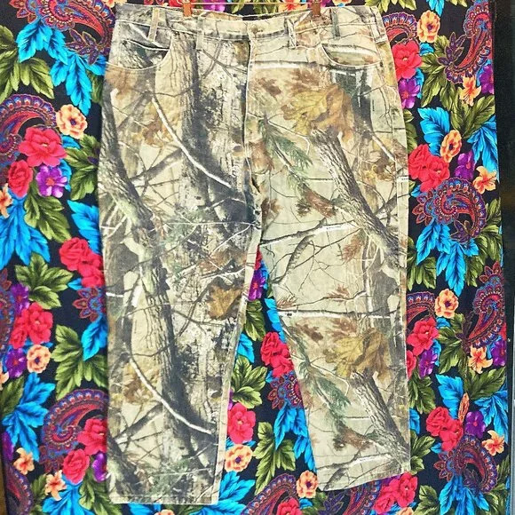 MEN'S RED HEAD PANTS HUNTING CAMOUFLAGE MENS SIZE 44x34 REDHEAD PANTS