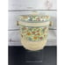 Vintage Ceramic Biscuit Cookie Cracker Jar Barre Cross Stich Pattern No Handle