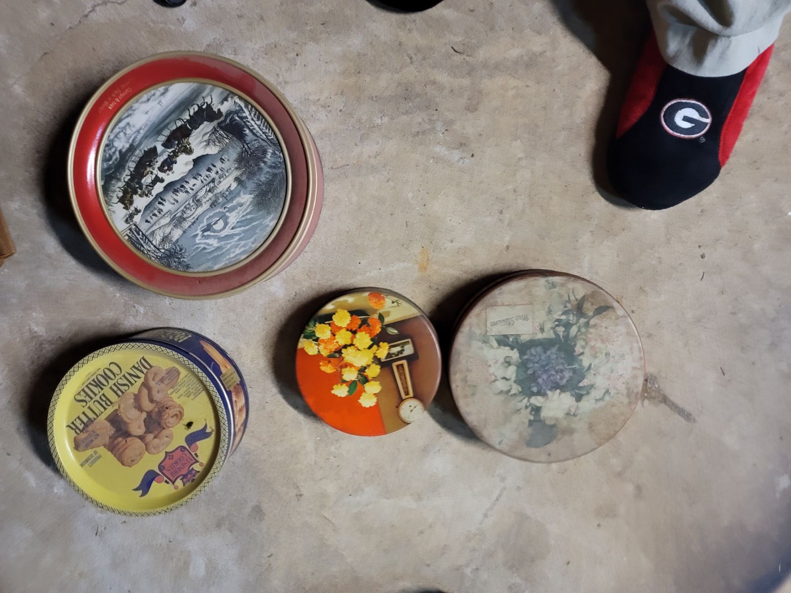 Vintage antique canisters