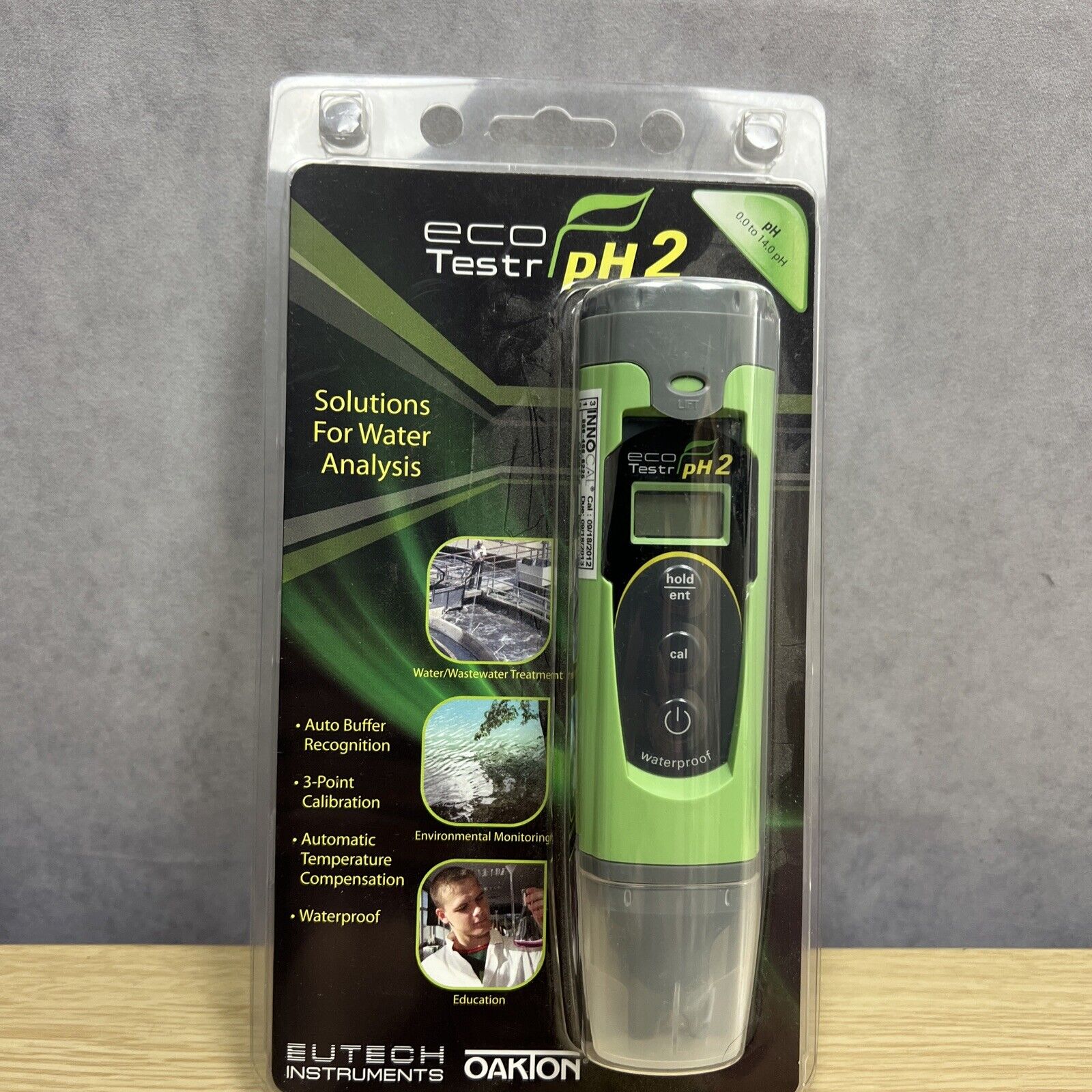 Oakton EcoTestr pH 2+ Pocket pH Meter NWT