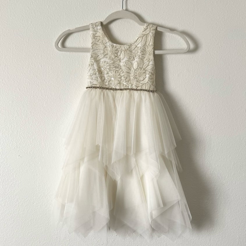 American Princess beaded formal dress girls