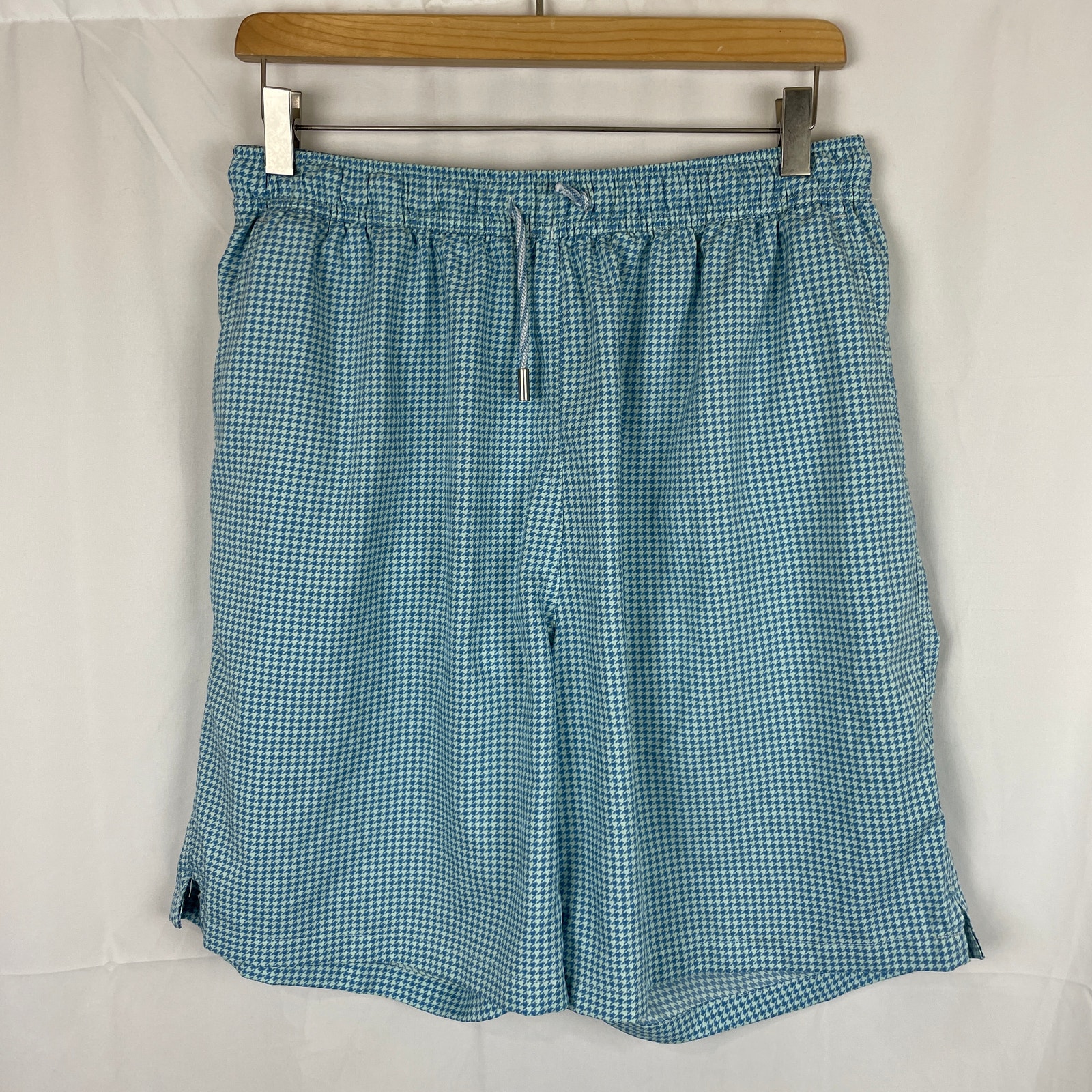 Peter Millar Men's Seaside Collection Houndstooth Swim Trunk Size L *SEE PHOTOS*