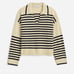 NWT Madewell Women's XL Cashmere-Wool Blend Polo Sweater Preppy Neutral
