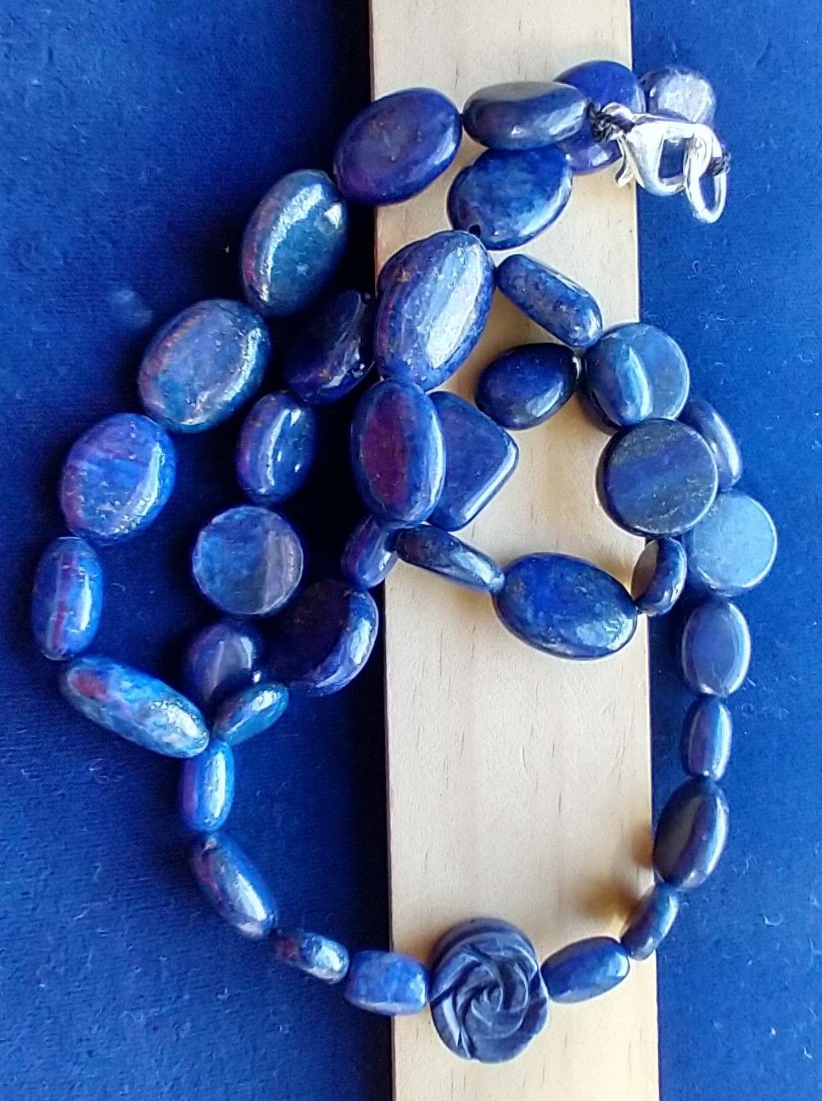 Necklace 0954. Lapis Lazuli Rose twinkle