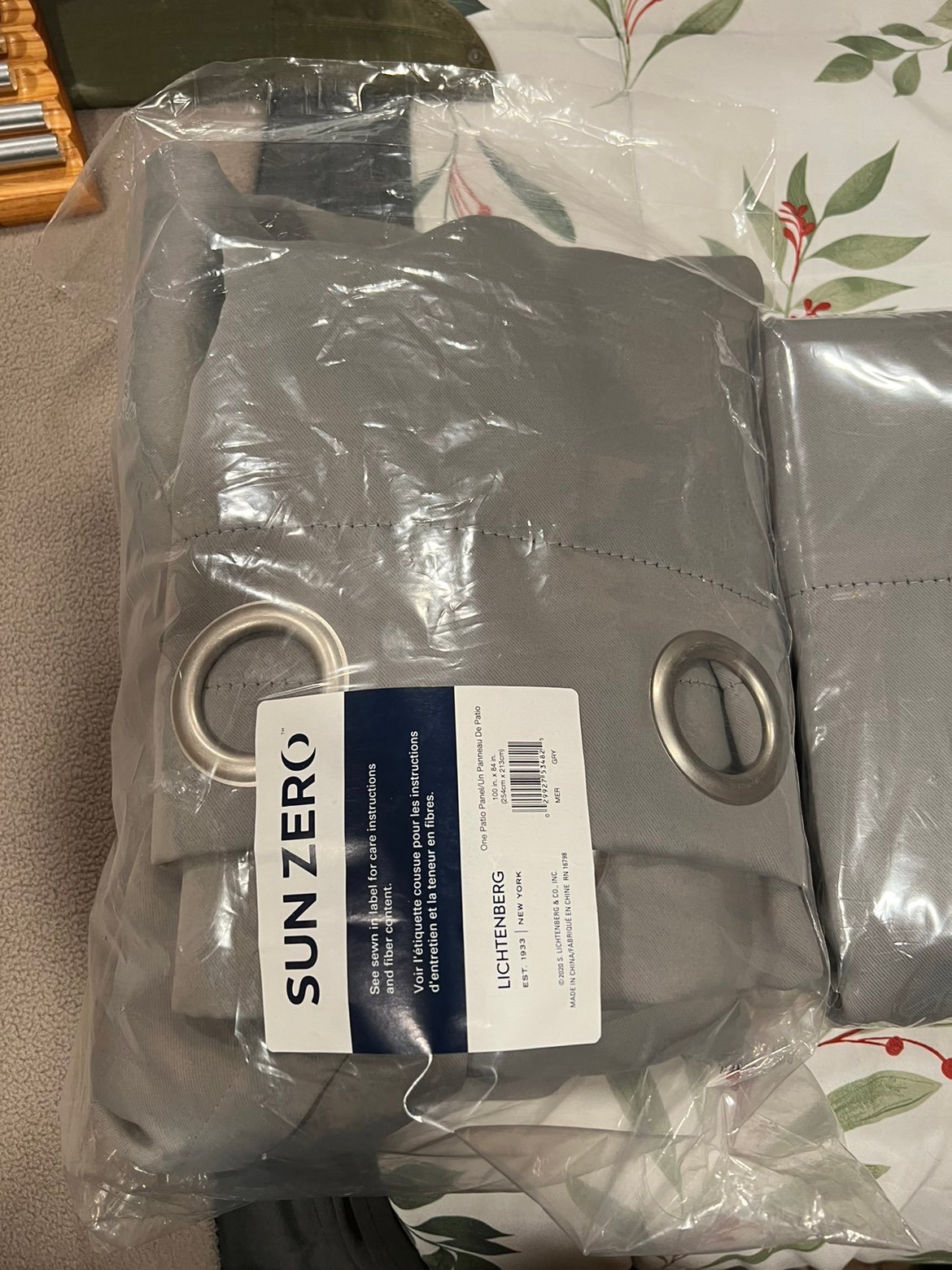 100 inch by 84 inch sun zero curtain