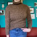 100% cashmere turtleneck sweater by Linda Allard Ellen Tracy women's S